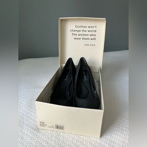 Anne Klein Black Block Heel Pumps Size 9